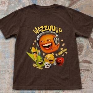Brown Annoying Orange Graphic Tee
